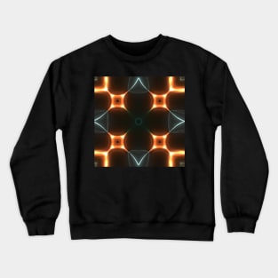 Abstract dark background with neon glow Crewneck Sweatshirt